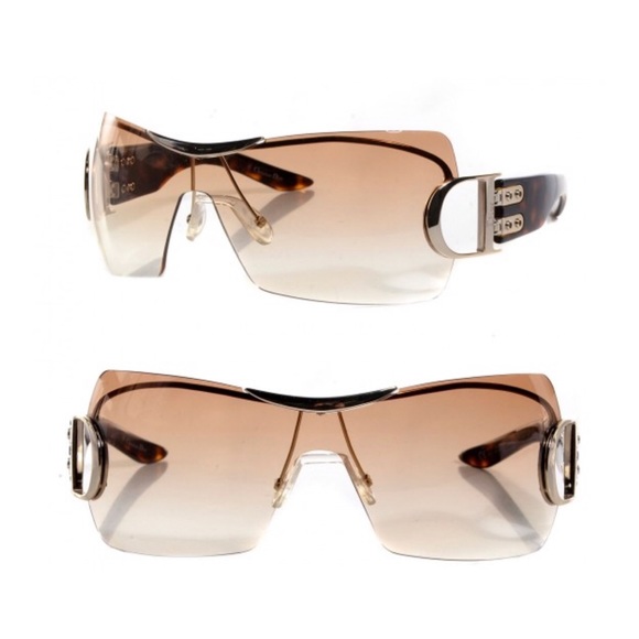 Vtg Dior Sunglasses Airspeed Tortoise Rose Lens